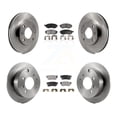 thumbnail image 1 of Transit Auto Front Rear Disc Brake Rotors and Semi-Metallic Pads Kit for Car Hyundai Sonata K8F-101089, 1 of 11