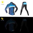 thumbnail image 3 of Conjunto de ropa de ciclismo de lana térmica de invierno para hombre de manga larga a prueba de viento, 3 of 8