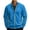 34#Blue, variant on Zip Up Heathered Athletic Jacket for Men Long Sleeve Stand Collar Thin Coat Trendy Fall Casual Comfy Outerwear with Pocket Gray 3XL
