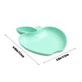 thumbnail image 3 of FeiFu Compartment Serving Set,Dishware with Dipping Bowls for Dumplings, Sushi, Tapas Parties, Plastic Serving Platter Set Dumpling Plate with Dipping Saucer Green, 3 of 5