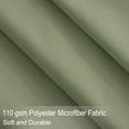 thumbnail image 4 of PiccoCasa Brushed Polyester Microfiber Fabric Bed Sheets Bedding Set 4-Piece, Olive Green Full, 4 of 8