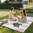 thumbnail image 5 of Fsddascl Blue Red Coastal Outdoor Rug for Patio/Deck, Non-Slip Large Area Rug 4 x 6 Ft, Nautical Summer Beach Coral Sea Turtle Indoor Outdoor Rugs Washable Area Rugs, Reversible Camping Rug Carpet, 5 of 5