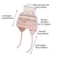 thumbnail image 4 of Xijirk Kids Winter Knit Beanie Pom Hat With Ear Warm Lined Cap for Outdoor Cold Weather for Toddlers Boys Girls, 4 of 5