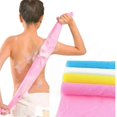 thumbnail image 2 of 4 Pcs Beauty Skin Bath Wash Towel Long Exfoliating Nylon Bath Cloth Towel, 35 Inches, Yellow+blue+green+pink, 2 of 4