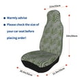thumbnail image 5 of Easy to Install Car Universal Seat Cover, Grey Bamboo Pattern Four Seasons Universal Front Seat Cover, 2-Piece, 5 of 8