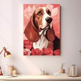 thumbnail image 2 of Basset Hound Dogs Wall Art, Lovely Dog Canvas Art, Home living room décor, Pets Canvas - Dog Gift Valentines Day for Him and Her, 2 of 4