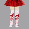 thumbnail image 6 of Bloody Knee Highs Socks Thigh High Socks Over the Knees Sock Long Tube Sock Halloween Cosplay Costume for Kids Hosiery, 6 of 9