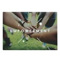 thumbnail image 1 of Empower Cutting Board, Concept of Progress Hands in Union Collaboration Young Adults Global Diversity, Decorative Tempered Glass Cutting and Serving Board, in 3 Sizes, by Ambesonne, 1 of 2
