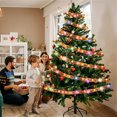 thumbnail image 4 of 10-Meter Red Ribbon Christmas Tree Lights - 100 LED Colored Lights, Battery & USB Powered, 8 Lighting Modes, Xmas Tree Decorations, Christmas Ribbon Lights, 4 of 5