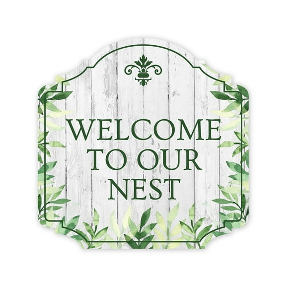 Heritage Plus Welcome to Our Nest Wall or Door Sign | Home Entrance Decoration - Medium