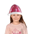 thumbnail image 5 of Fuzoiu Pink Balloon Puppy Art Print Santa Hat Christmas Hat for kids,Santa Hats with Pompom, Unisex Xmas Holiday Hat for Christmas New Year Festive Party Supplies, 5 of 6