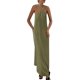 thumbnail image 1 of Vestido de verano PRETTYGARDEN para mujer 2025, holgado, con tiras, verde militar, 1 of 8