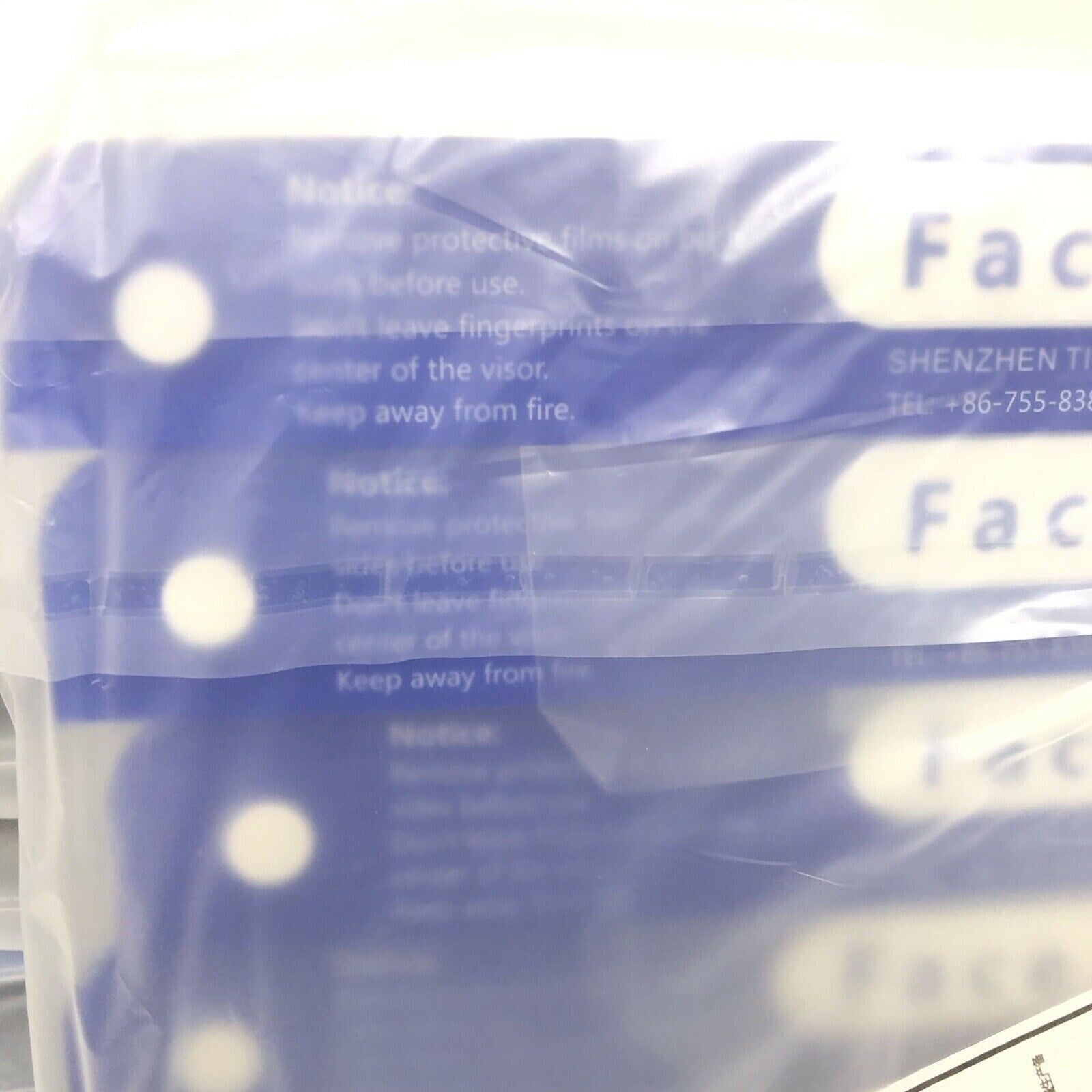 120 FREEDEO Low-reflection Safety Face Shields New Shenzhen Timewaying Tech LTD