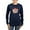Navy, variant on CafePress - Sleep With A Cat Long Sleeve T Shirt - Women's Long Sleeve Graphic Tee Casual Fit