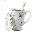 thumbnail image 3 of High Grade Bone Porcelain Tea Cups 330ml Ceramic Coffee Mug, 3 of 5