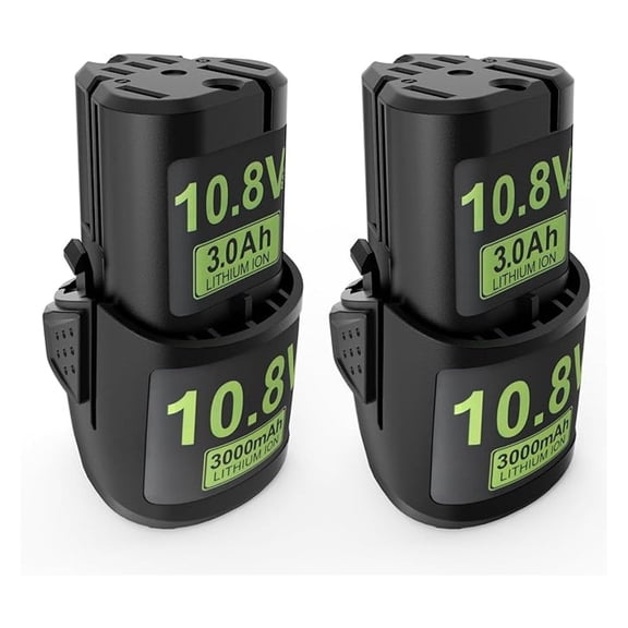 Stihl 10.8V Replacement Battery 2Packs - 3000mAh Li-Ion for HSA 26, AS2, GTA26, SEA20 Cordless Tools - 45154006500 Battery
