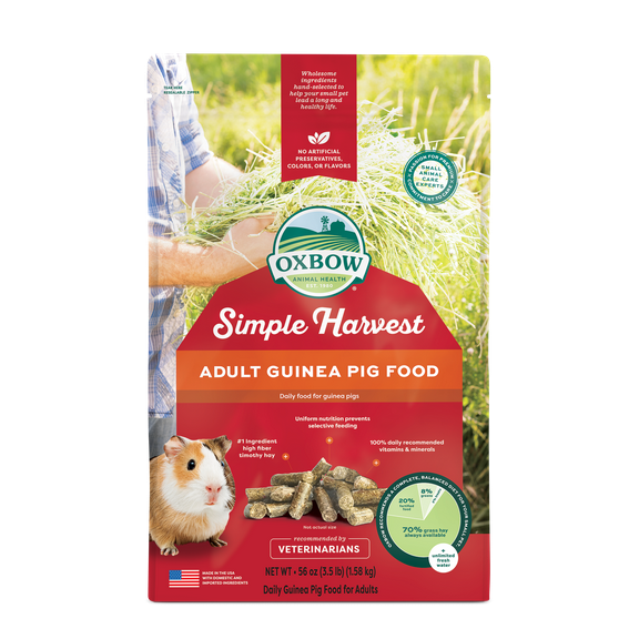 Oxbow Simple Harvest Adult Guinea Pig Food - 3.5lb.