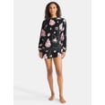 thumbnail image 2 of Sanrio Women's My Melody and Kuromi Print Plush Fleece Sweatshirt, Sizes XXS-XXL, 2 of 5