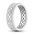 thumbnail image 1 of 925 Silver Stackable Vintage Leaf Ring For Women Crystal S925 Bowknot Rings Original Finger Rings Anniversary Retro Jewelry YFR127 8, 1 of 6
