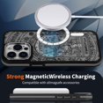 thumbnail image 5 of Daizag Funda Magnética Para Iphone 15 [Esquinas Completas A Prueba De Golpes] [Compatible Con Magsafe] Cubierta Negra Translúcida Mate Tarjeta Del Tarot Del Caballo Gótico, 5 of 5