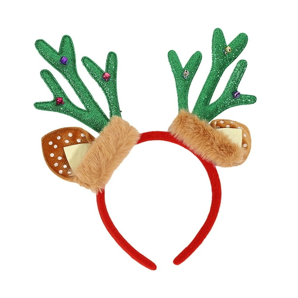 Adornos Para Diadema De Reno Yinane Para Niñas Y Mujeres Fiesta De Pascua Halloween Navidad Verde Diademas
