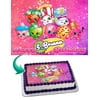 Shopkins Edible Cake Image Topper Personalized Picture 1/4 Sheet (8"x10.5")