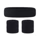 thumbnail image 1 of Conjunto de pulsera y diadema negra Conjunto de pulsera y diadema deportiva para hombres y mujeres que corren, 1 of 12
