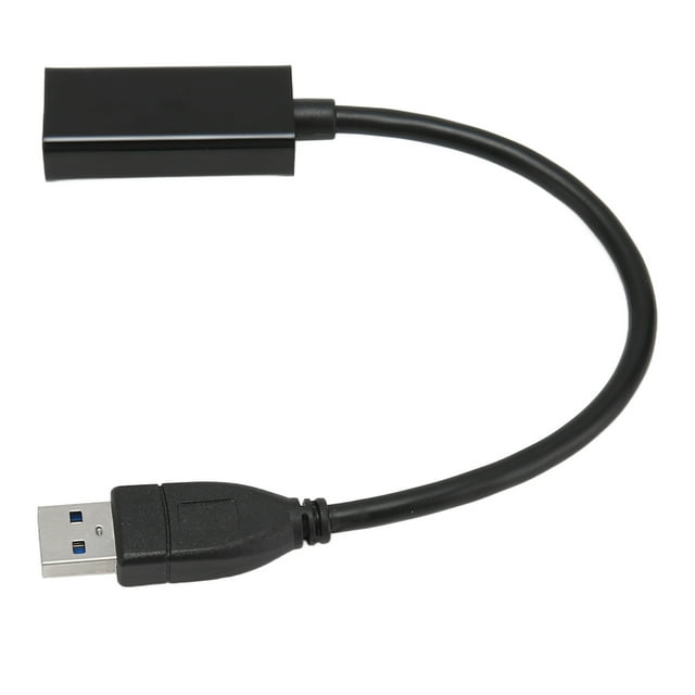Adaptador de video, Modo de espejo de Modo Extendido Negro USB3.0 A HD Multimedia Interface Converter 1080p 60Hz Para Cine en Casa para Videoconferencia