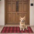 thumbnail image 4 of Red Black Checkerboard Checkered Pattern Door Rugs,Washable Non Slip Door Mats Indoor,Decorative Door Mats,Entry Mat Indoor for Entrance,Bedroom,Kitchen,Bathroom,16"x47", 4 of 6