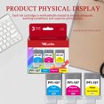 thumbnail image 7 of PFI 107 Ink Cartridge 130ml Replacement for Canon 107 Ink Cartridge for iPF680 iPF685 Printer（3 Pack）, 7 of 7