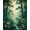 Green, Pattern 2, variant on Flatwoven High Traffic Area Rug, Enchanted Forest Botanical Dark Green, Non Slip, Stain Resistant, Washable Area Rugs for Living Room, Bedroom(Green, 4X6)
