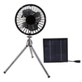 thumbnail image 2 of Ventilador de panel solar Ticfox 20W Ventilador portátil con panel solar USB Soporte para camping pesca viajes, 2 of 14