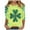 Green 03, variant on Women's St Patrick's Day T-Shirt Lucky Leaves Printed 3/4 Sleeve Paddy's Tie-dye Green Basic Tee Tshirts (M, Green)