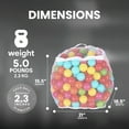 thumbnail image 3 of BalanceFrom 800-Count Play Pit Balls Toy Set for Kids with Mesh Bags, Rainbow Colors, 3 of 10
