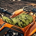 thumbnail image 3 of Garronmavis Yellow Camo ATV Seat Cover Accessories Soft Anti-Slip Four-Wheeler Seat CoverMotor Seats Cover Breathable Padded Protector Compatible with Most Models, 3 of 8