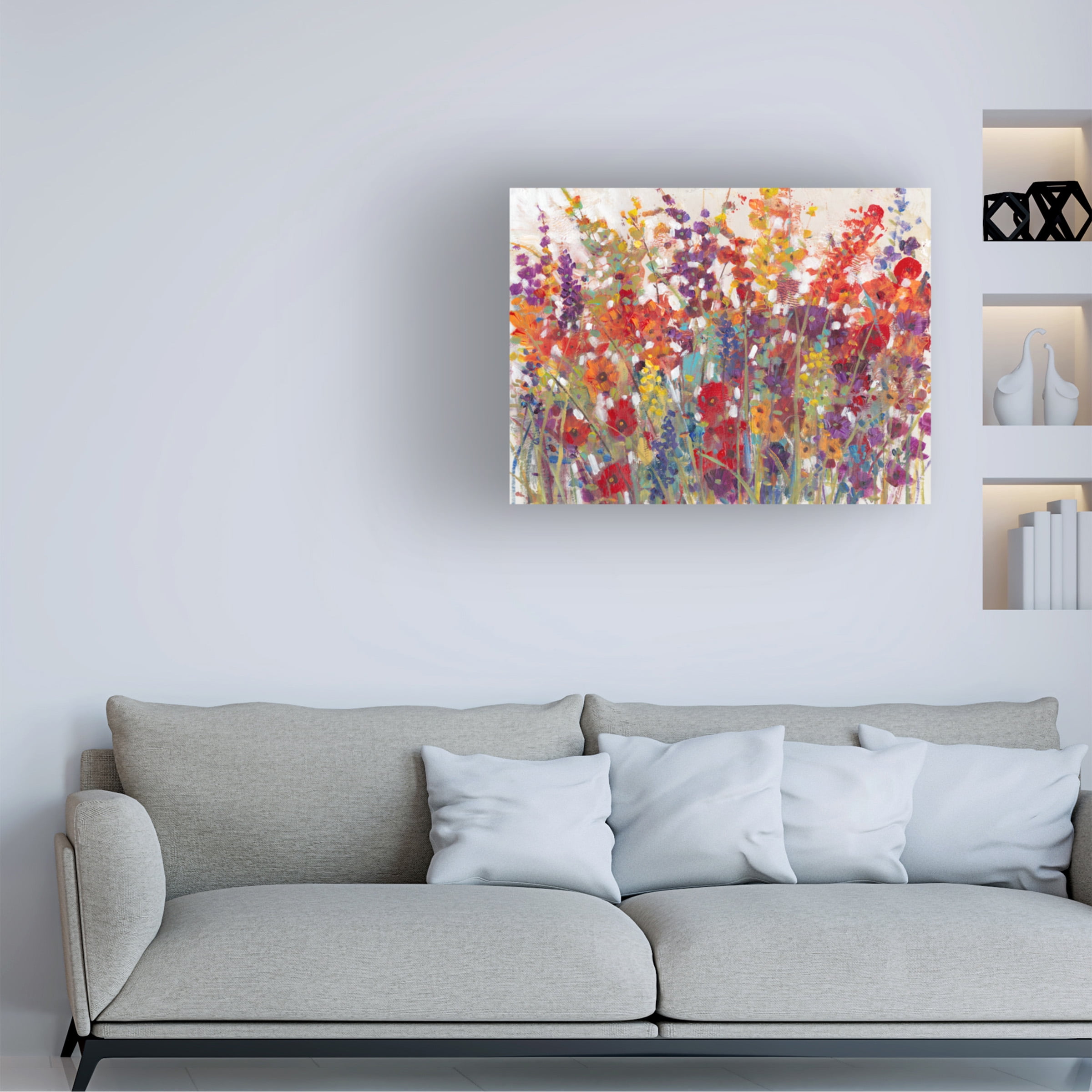 Trademark Fine Art Tim OToole Variety Of Flowers Ii Canvas Wall Art - 18x24