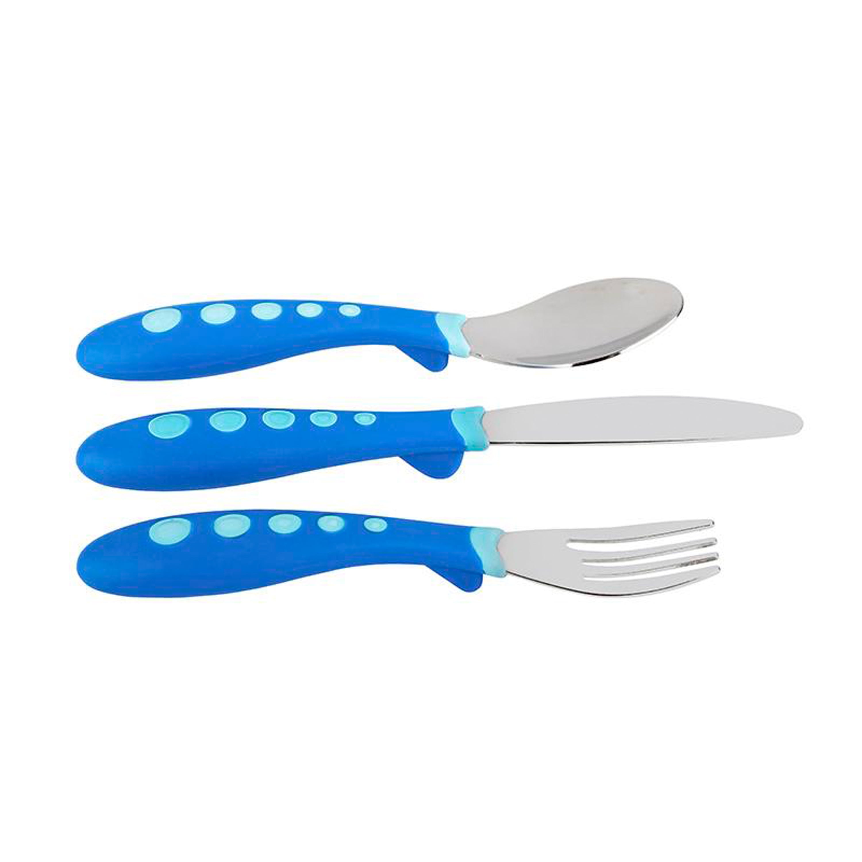 Gerber Stainless Steel Tip Kiddy Cutlery 6-Piece Set Pink//Green by NUK