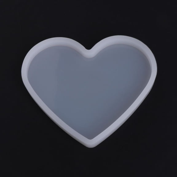 Giaone Love Heart Shaped Silicone Mold Crystal Epoxy Resin Mould Flower Pot Mould