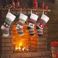 thumbnail image 2 of RV Calcetines navideños grandes de punto para Navidad, decoraciones, calcetines de regalo para el día de Navidad para niños, calcetines de regalo Sailing  Electrónica, 2 of 5