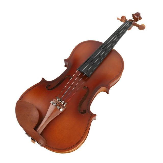 Violon Acoustique, Violon 4/4 Rétro Ergonomique Haut Solide Épinette Brillant pour Performance