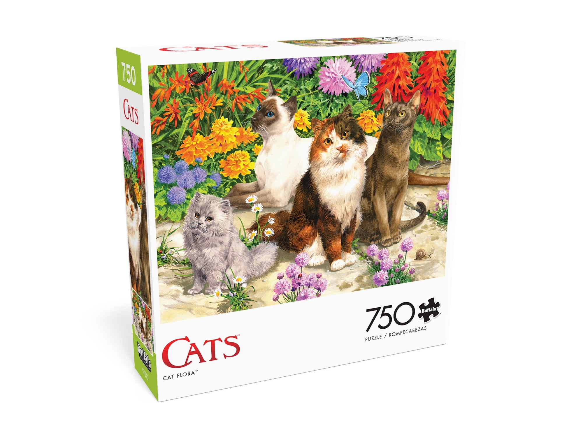 Buffalo Games 750-Piece Cats Flora Adult Interlocking Jigsaw Puzzle