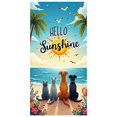 thumbnail image 6 of Beach Theme Summer Banner Pet Design Hello Sunshine Decorative Print for Beach Party Outdoor Event Home Decor, 6 of 8