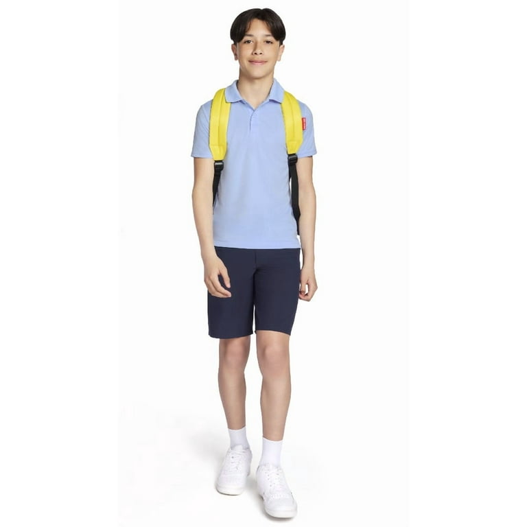 Wonder Nation Boys School Uniform Stretch Shorts, Adjustable