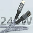 thumbnail image 4 of Yammee 90 Degree USB 4 Cable with 240W Fast Charging,40Gbps Data Transfer and 8K@60Hz Display Video USB4 USB C Data Cable, 4 of 11