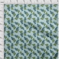thumbnail image 4 of oneOone Silk Tabby Light Blue Fabric Floral Sewing Craft Projects Fabric Prints By Yard 42 Inch Wide, 4 of 4
