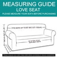 thumbnail image 6 of Loveseat Cover Stretch Couch Sofa Slipcover Furniture Protector For 2 Cushion Pet Friendly(loveseat  Beige), 6 of 7