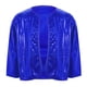 thumbnail image 3 of Cowsor Girls Sequin Jackets Glitter Varsity Bomber Sparkly Coat Party Outwear Lightweight Girls Cloth, 3 of 4