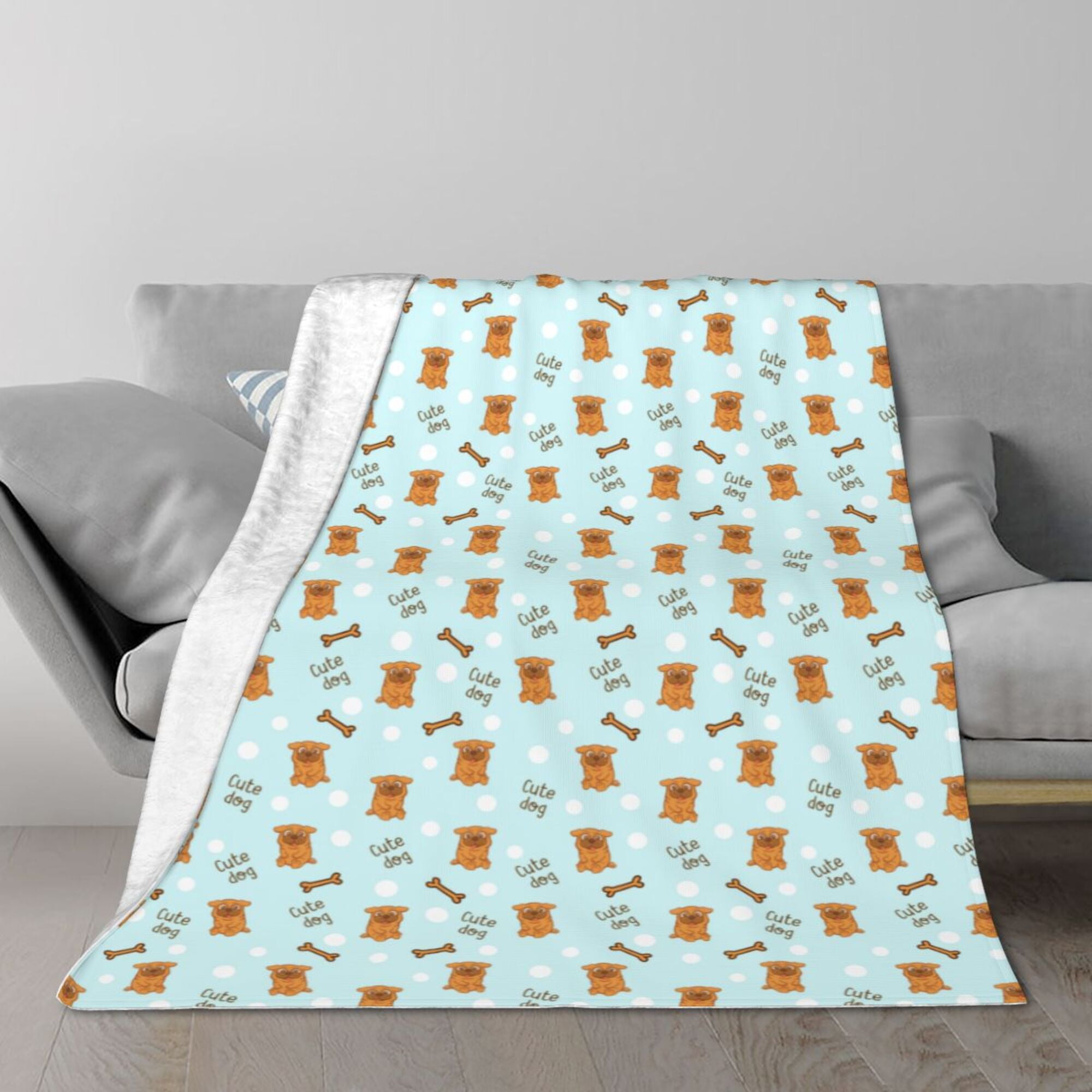 Cute Cartoon Dog Blanket