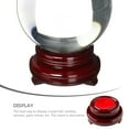 thumbnail image 4 of Crystal Ball Wooden Stand Crystal Ball Base Desktop Sphere Holder Crystal Ball Display Rotation Base, 4 of 9