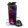 thumbnail image 1 of Coctelera de hielo Botella coctelera de acero inoxidable | 26 oz, galaxia | Permanece frío durante más de 30 horas | Vaso aislado con agitador giratorio | Vaso mezclador sin olor para batidos de prote, 1 of 5